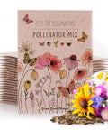 Bentley Pollinator Mix Ready-To-Sow Wildflower Seeds Packets For Butterfly Gardens product image with flowers and seeds