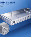 Hidden Mounting Kit For Floating Shower Benches Built To Last Stainless Steel Support Rods With Concealed Wall Anchors 2 Pack Tile Bathroom Seat Installation Adjustable Three Quarter Inch By Seventeen Point Five Inch Mount System, stainless steel bench bracket on blue wall