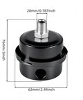 Half Inch Thread Air Compressor Silencer Filter With 20mm Metal Muffler Shell For Heavy Duty Noise Reduction, front view