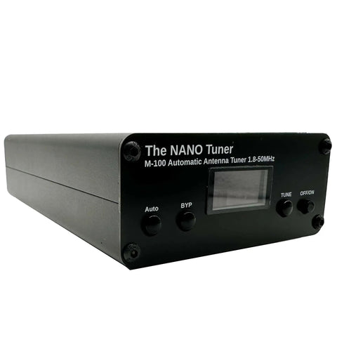 Side view of Plug And Play Tiny 100W Automatic Antenna Tuner With OLED Display Covers 1.8 MHz To 55 MHz Self Tuning ATU 7 By 7 Grid