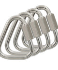 M5 Delta Quick Links Triangle 3 16 Inch 4 Pcs 316 Stainless Steel Triangle Locking Quick Connectors for marine and camping gear