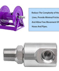 One Half Inch NPT Hose Reel Swivel With Grease Zerk Rugged Beefy High Pressure Joint For Home And Industrial Hose Reels Built Tough To Take A Beating In Harsh Environments With Smooth 360 Degree Rotation, steel hose reel swivel