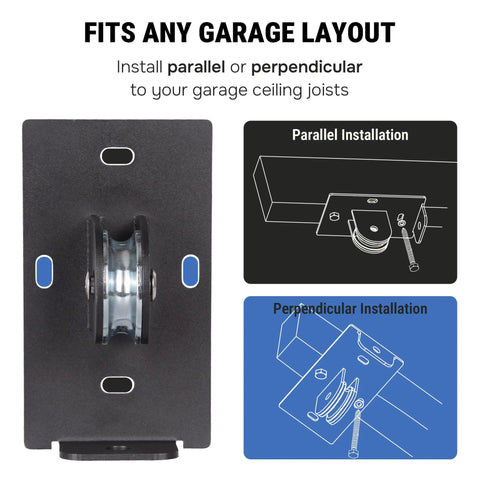 Garage Ceiling Cargo Hoist With Metal Pulley System Capable Of Holding 150 Lbs 5.5 Inch Low Profile Storage Lift for installation