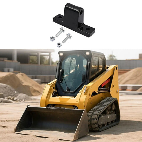 Door Hinge Replacement Kit With 2 Hinges For Bobcat Skid Steer And Track Loaders Directly Replaces 7305580 And 7176593 shown above skid steer.
