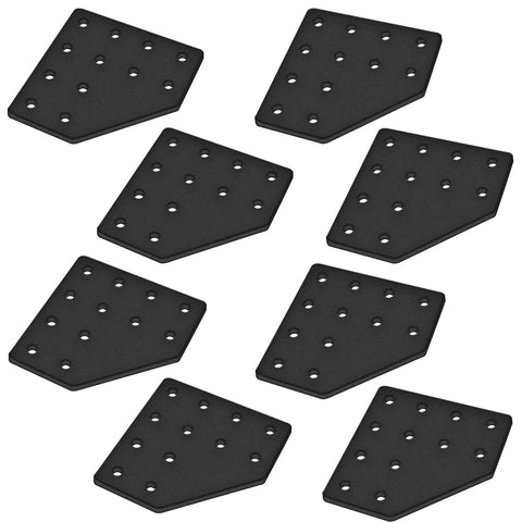 8 Pack 2040 Aluminum Extrusion L Bracket Joint Plate Corner 12 Hole V Slot Hardware With T Nuts And Screws for DIY