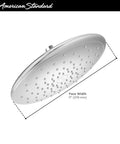 Rain Shower Head Upgrade With 11 Inch Wide Coverage 2.5 GPM Flow Brushed Nickel Finish Easy Clean Nozzles And Pressure Balanced Design
