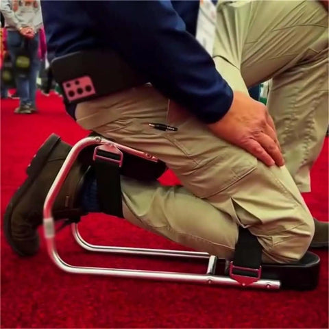 Knee Seat For Gardening And Farm Work Strap On Kneeling Device To Save Your Labor Protects Your Knees With Durable Iron Frame