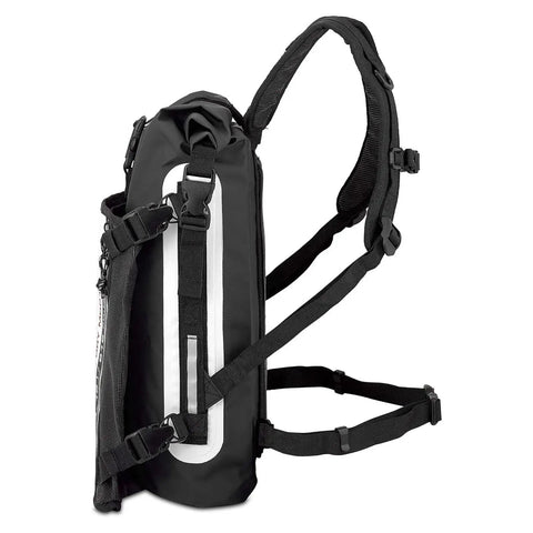 Side view of Cruise Dry MBP15 15 Liter Dive Gear Bag Roll Top Waterproof Dry Sack For Water Sports And Outdoor Adventures with straps