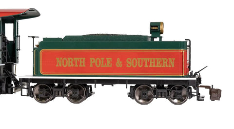Side view of the prototypical tender on the Beefed-Up 4-6-0 Steam Locomotive With Metal Gears For Large G Scale Christmas Edition