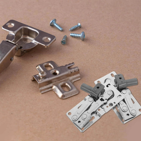 Two Pack Soft Close Tip Out Cabinet Hinges With Damping For Quiet Closing, Iron Construction, Easy Installation Hardware