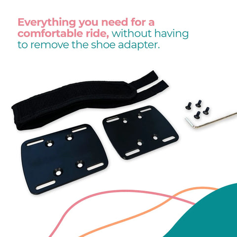 Toe Cages For Peloton Bike And Bike Plus Pedals Aviation Aluminum Build with screws and wrench for easy installation