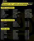 Exact fit applications for Hyundai and Kia models with various part numbers including 37300-3C520, compatible models listed.