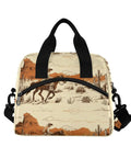 Desert Cowboy Vibe Cooler Bag For Lunch Insulated 10L Leakproof Portable Lunch Box with cowboy print and adjustable strap