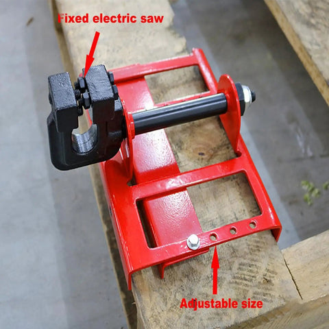 Heavy Duty Chainsaw Mill Rail Positioner For Bullseye Plank Cutting and Zero Hassle Setup featuring adjustable clamp and sturdy alloy guide.