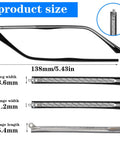 All In One Eyeglass Repair Kit With Screws And Screwdrivers For Frames And Arms Universal Replacement Temples size details