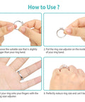 Steps to use Low Profile Ring Size Adjuster For Loose Thin Rings 1mm To 4mm Fits Women Virtually Invisible TPU Sizer