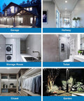 Motion Sensor LED Bulbs For Outdoor And Indoor Use, 15W Flood Light Equivalent To 100W, 1200 Lumens, 6000K Daylight, PIR Infrared Sensor, E26 Socket, PAR38 Style, Weatherproof, Dusk To Dawn, Easy Plug And Play, Four Pack in garage, hallway, closet, and garden