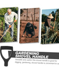 Garden Spade Handle Replacement For Shovel, Lightweight Portable And Durable Upgrade With Easy Grip For Digging