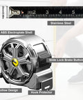 25 Foot Stainless Steel Tape Measure With Waterproof And Rustproof Build For Tough Construction Sites Retractable Hollow Shell Design For Quick Mud And Water Discharge Easy To Clean Dustproof Durability For Real Pros On The Job, 25 ft tape measure
