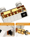 Heavy Hitter Adjustable Shower Set With Expansive Waterfall Head Durable Brass Frame Hot Cold Mixing Valve No Sweat Install Smooth Daily Routines Quick Bathroom Refreshes temperature control valve with gold finish and digital display