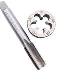 Left Hand 5/8-18 UNF HSS Tap And Die Set For Fine Threading, Includes Long Tap 101mm And Die 38mm, Durable High Speed Steel