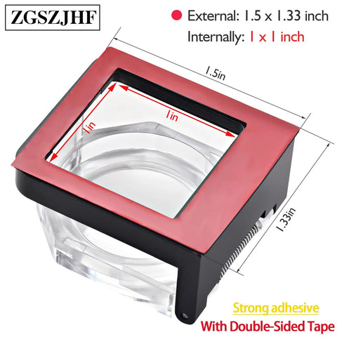 Two Pack Push Button Switch Cover Collision Resistant Dustproof Safety Protector For 39x34mm Square Mounting Hole Momentary Type