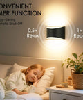 Dope Battery Operated Wall Sconces Set Of 2 With 8000mAh Rechargeable Battery illuminating bedroom timer function