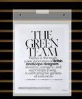 Front view of Three Pack 8.5x11 Clear Slat Wall Sign Holders For Menus And Flyers on slatwall with flyer inside