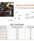Beefy 50 Amp Marine Circuit Breaker With Manual Reset For Trolling Motors Boats And ATVs Waterproof 12V To 48VDC Power Protector Fuse Ignition Protected SAE J1625 J1171 UL1500 mounted on battery wiring diagram