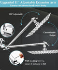 Image of Bangin High Pressure Rain Shower Head With Handheld Kit 10 Inch Stainless Steel Rain Head and 11 Inch Extension Arm.