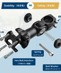 Adjustable Bike Handlebar Stem Extender Fits 31.8mm Bars And 28.6mm Steerer Boosts Your Ride Height 90 110 120mm With 0 To 60 Degree Rise For MTB Road BMX Cycling with hex bolt interface and spring details