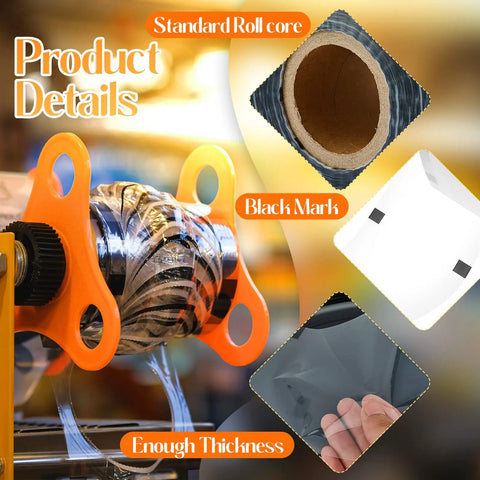 Clear Cup Sealing Film Set Two Rolls Fits Cup Sealing Machines 90 To 105 Mm Seals For 16oz PP Plastic Cups About 3200 Cups Per Roll