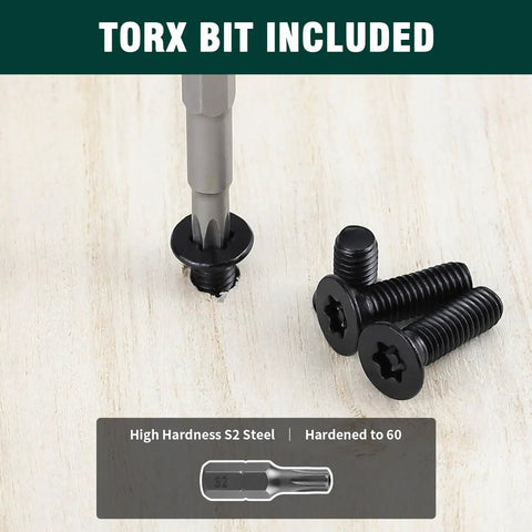 Tough As Nails M6 X 35Mm Flat Torx Security Screws, Solid 304 Stainless Steel Tamper Proof Fasteners with TT30 Bit.