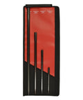 Mayhew Tools 62015 Pro bearing race punch set, 4-piece, black oxide finish in red roll-up case