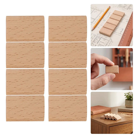 Solid Wood Tenons For Furniture Joinery 100 Piece Kit Of Individually Wrapped Cabinet Splicing Connectors For DIY Woodworking Projects And Hardwood Frame Assembly Dust Resistant And Easy To Use, stacked wood tenons