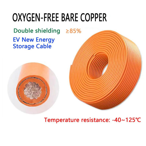 Heavy Duty Electric Power Cable 100 Foot Drop Featuring Xlpe Sheathing Dual Braid To Banish Noise And Pure Copper Core for EV energy storage