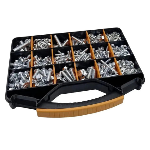 820 Piece Nuts And Bolts Set Assortment Kit With Flange And Hex Bolts Alloy Steel for auto machinery DIY projects in case