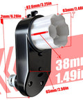 W3 BC 12V 16000RPM Mini DC Motor Gearbox with dimensions for kids ride-on cars and toy vehicles upgrade