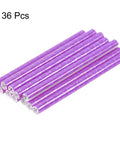 36 Pack Reflective Spoke Skins For Bikes And Motorcycles 0.2 Inch Spoke Reflectors, Purple Covers, Set of 36 on white background