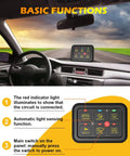Beefy Six Gang Switch Panel With Electronic Relays For DC12V Systems, 60A Max, 720W, shown installed in car dashboard