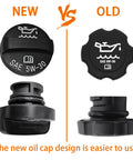 Comparison of new and old Engine Oil Filler Cap 5W-30 94-12 Fits Chevy Colorado Express 1500 Silverado 1500 GMC Replaces OEM 12573337