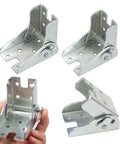 Heavy Duty Silver Four Pack Folding Leg Support Brackets With Self Locking Hinge For Table Bed And Workbench Extension Hardware