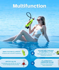 Woman using 1L Mini Scuba Tank Portable Underwater Breathing Oxygen Cylinder Pony Bottle For Emergency Rescue Backup Air Source S400