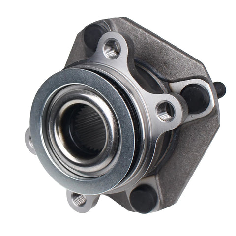Set Of 2 Front Wheel Hub And Bearing Assemblies For Nissan Sentra 2007 To 2012 2L With ABS Durable Wheel Hubs Plug And Play