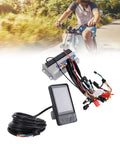 Electric Bike Brushless Motor Controller With TFT LCD Display 60V 500W 28A showcased with a cycling background scene