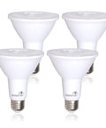 4 Pack PAR38 LED Light Bulbs 90 CRI 12W Equal 100 To 120W Replacement Soft White 3000K Dimmable Flood Lights For Indoor Outdoor Energy Saving UL Listed High Efficacy
