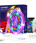 Dreamcolor RGBIC LED Strip Lights 33ft For Bedroom With App Control Music Sync and colorful remote display