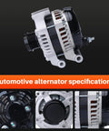 Drop-In 160 Amp Alternator Replacement For 2015-2017 Chrysler 200 3.6L And 2014-2022 Jeep Cherokee V6 3.2L showcased.