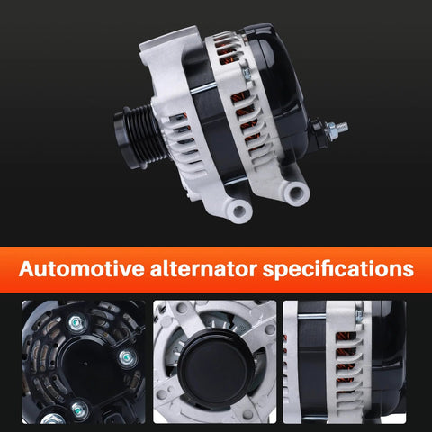 Drop-In 160 Amp Alternator Replacement For 2015-2017 Chrysler 200 3.6L And 2014-2022 Jeep Cherokee V6 3.2L showcased.