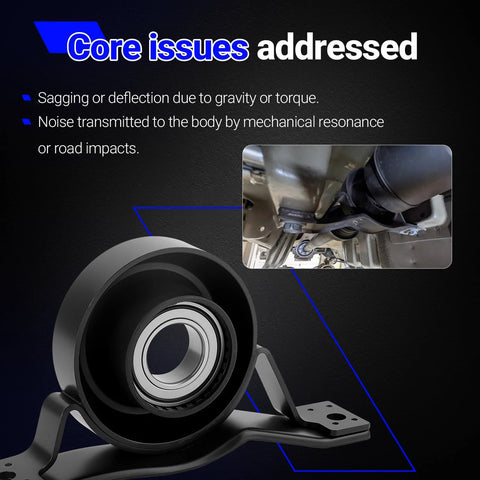 Rear Driveshaft Center Support Bearing OEM Grade Replacement Drop-In Fit for 2015-2018 Dodge Charger.